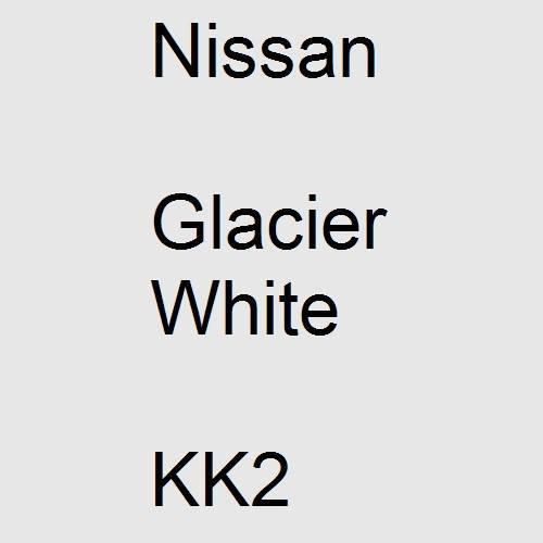 Nissan, Glacier White, KK2.